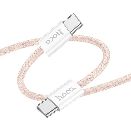 Hoco eol kabl type c na type c 3A 60W X104 1 m roze Slike