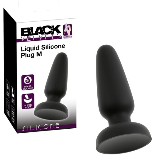 Black Velvets Liquid Silicone Plug M Slike