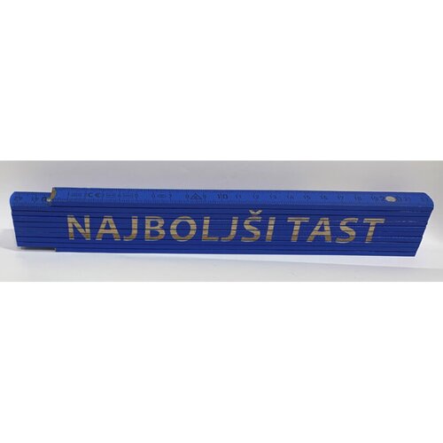 HEKA Zložljiv meter Heka (napis: Najbolj&amp;scaron;i tast, modre barve, 2 m) Slike