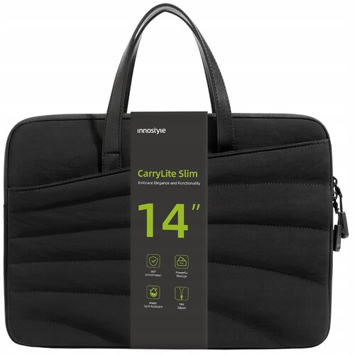 Innostyle ŽENSKA TORBA ZA PRENOSNIK 13 14 VODOTESNA CARRYLITE SLIM ČRNA, (5000338157) Slike