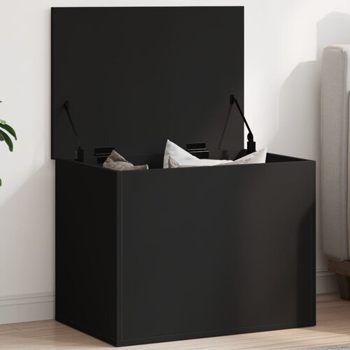  The Living Store &amp;Scaron;katla za shranjevanje črna 60x42x46 cm inženirski les - &amp;Scaron;katla Za Shranjevanje, (21485905) Slike