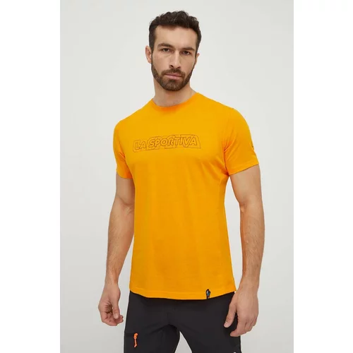 La Sportiva Majica kratkih rukava Outline za muškarce, boja: narančasta, s tiskom, F28102102