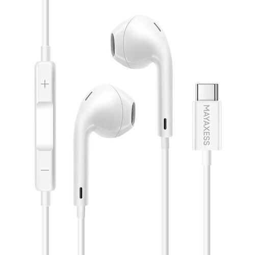 Oem Mayaxess, Žične USB-C slušalke za iPhone 17 Air z vgrajenim mikrofonom, Bela, (5000231600) Cene