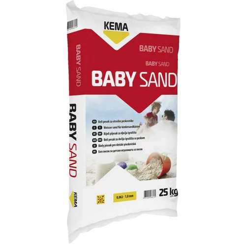 KEMA Pesek za otroški peskovnik KEMA Baby sand (25 kg, zrnatost: 0,063-1,0 mm)
