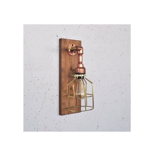Opviq Pp170 woodenrose gold wall lamp Slike