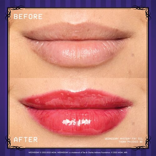 NYX Professional Makeup Wednesday Mystery Lip Oil olje za ustnice odtenek 02 Thorn Pricked 4.8 ml Slike