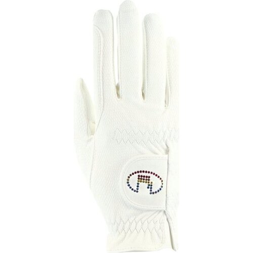 Roeckl Jahalne rokavice Marne - White/Rainbow - 9 Cene