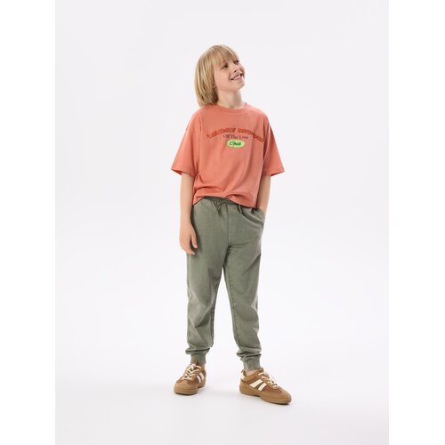 Reserved Jogger hlače isprana izgleda - smeđezeleno Cene