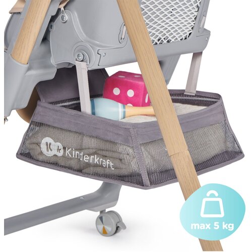 Kinderkraft stolica za hranjenje LASTREE wood (KHLAST00BEGW000) Slike
