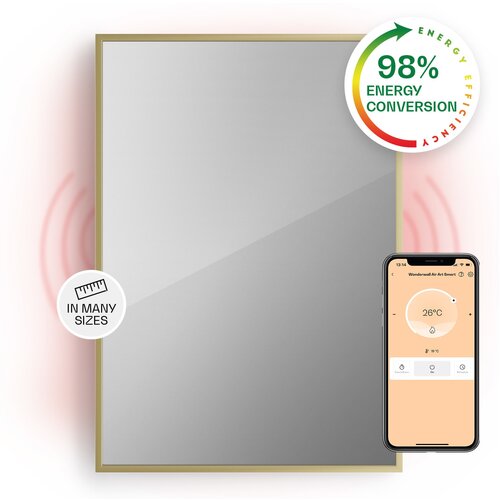 Klarstein la palma 750 pametni grelnik 2 v 1 infrardeči konvektor 85x60cm 750W ogledalo spredaj Cene