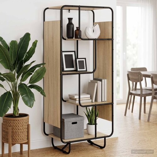 Visoka komoda Hrast sonoma 60 x 37.5 x 144 cm Prerađeno drvo Cene