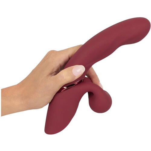 Javida 2 Function Rabbit Vibrator Vibration &amp;amp; Thumping Red Slike