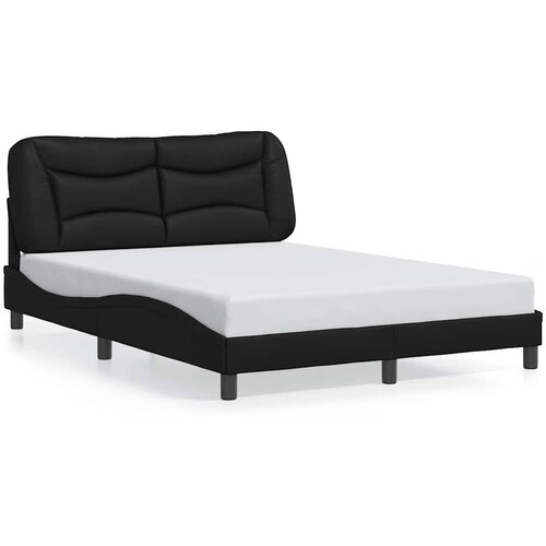  Okvir za krevet bez madraca Hvar crni 140x190 cm od umjetne kože Slike