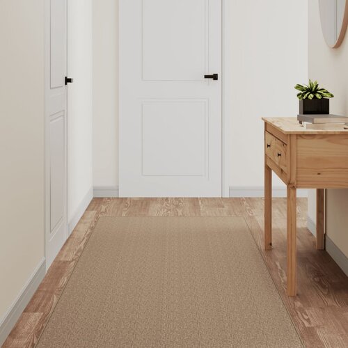 VidaXL Tepih-staza s izgledom sisala boja pijeska 80 x 400 cm Slike