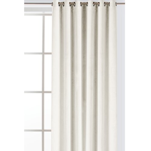 Filumi Kremno bela žametna zavesa za delno zatemnitev 140x175 cm Velto &amp;ndash; Slike