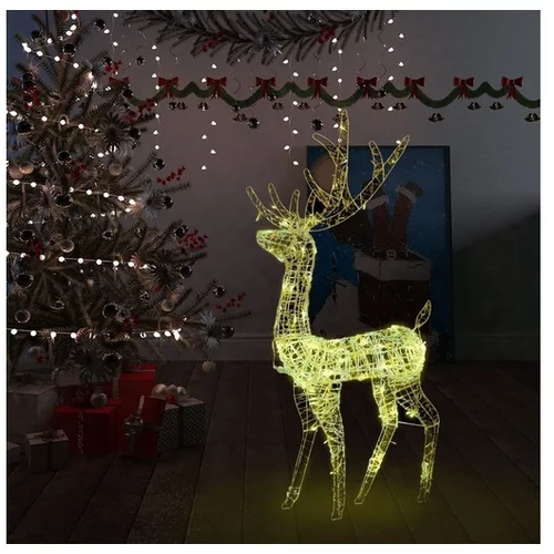  Božična dekoracija jelen 140 toplo belih LED lučk 128 cm