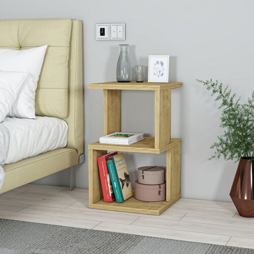 Hanah home Salvıa - oak oak nightstand Slike