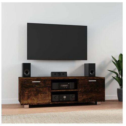  TV ormarić boja dimljenog hrasta 120x40 5x35 cm drveni Cene