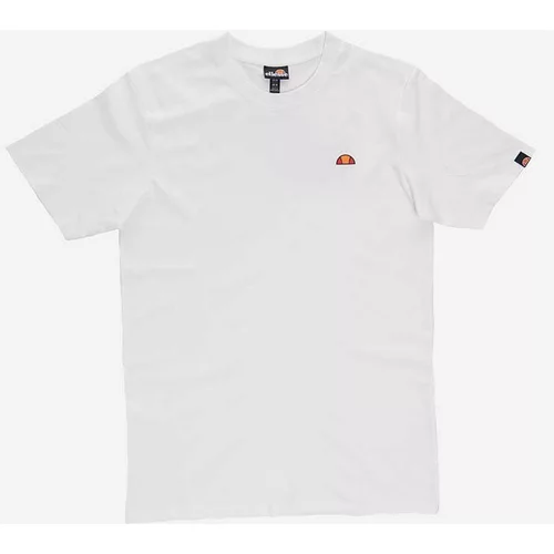 Ellesse Pamučna majica boja: bijela, s tiskom, SHR17632-WHITE