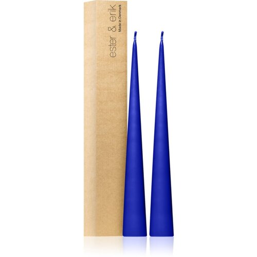 ester & erik cone candles cornflower (no. 48) sveča 2x37 cm Cene