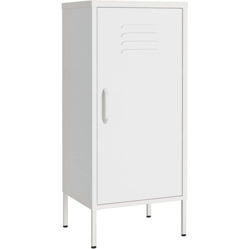 VidaXL Omara za shranjevanje bela 42,5x35x101,5 cm jeklo Slike