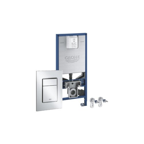 Grohe 39603000 Rapid SLX ugradni vodokotlić sa setom za kačenje, aktivacionim tasterom Chrome četvrtastim, strujnom utičnicom i priključkom za tuš Cene