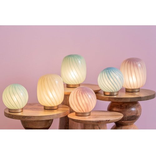 Leitmotiv Svijetlo zelena stolna lampa sa staklenim sjenilom (visina 17 cm) Summer Globe &amp;ndash; Slike