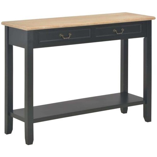  Konzolni stol crni 110 x 35 x 80 cm drveni Cijene