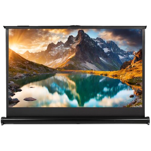 Maclean Portable Projection Screen Compact 40 16:9 Free-Standing Office Cinema Matt White Home Slike