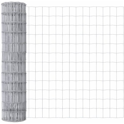  Vanjski Euro Ograda s Betonskom Podlogom 10 x 1,2 m Srebrna Slike