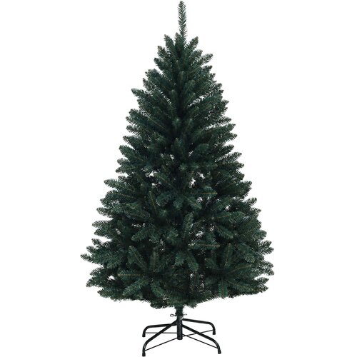  Umjetno božićno drvce tamnozeleno s kuglicama 150 cm Slike