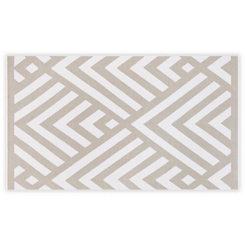 Lessentiel Maison peškir za plažu 100x180cm Sivo-Beli Slike