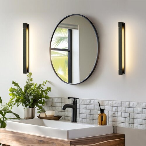  Brilagi-LED Kupatilsko osvetljenje za ogledalo AQUA LINE LED/18W/230V 60 cm IP44 crno Slike