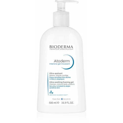 Bioderma Atoderm Intensive Ultra-Soothing negovalni gel za prhanje za zelo občutljivo in atopično kožo 200 ml za ženske