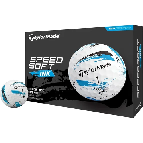 TaylorMade Speed Soft Golf Balls Ink Blue