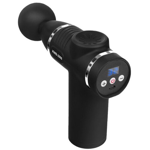 INF 32-stopenjska mini pi&scaron;tola za fascijo: polnilni LCD masažni aparat za mi&scaron;ice Black + Silver, (5000136704) Cene