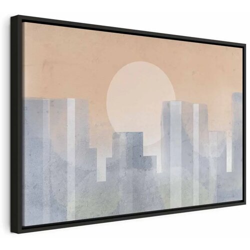  Slika - Modern City (1 Part) Wide - Second Variant 120x80 U crnom drvenom okviru Cijene