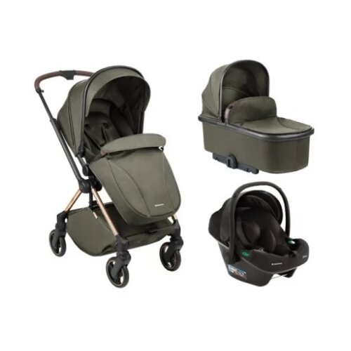 Kolica Lanah 3in1 premium set sa autosedi&scaron;tem I-Xtend I-size i tvrdom korpom Army Green KKB21148 XTSET Cene