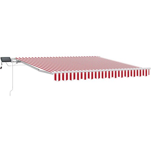  Povlačivi tende Crvena i bijela 300 x 250 cm Tkanina i Aluminij Slike