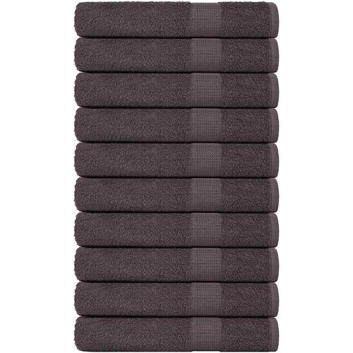 vidaXL Brisače za savno 10 kos FROGN antracit 80x200 cm 100% bombaž Cene