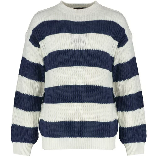 Trendyol Sweater - Navy blue - Oversize