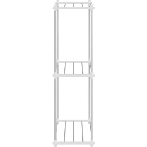  Cijevna polica s pohranom Bijelo 42,5 x 27 x 91,5 cm Aluminij Slike