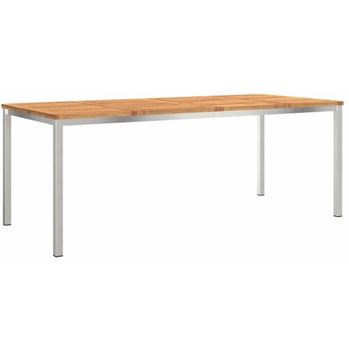  TrpezarijskiStol Smeđa 200 x 90 x 75 cm Čvrsto drvo akacije Slike