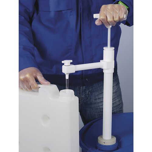  Ročna črpalka za sode iz PTFE, z iztočnim lokom, potopna globina 950 mm, 400 ml/pritisk Cene