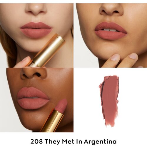Gucci Beauty Rouge &amp;agrave; L&amp;egrave;vres Matte Lipstick matirajući ruž za usne nijansa 208 They Met in Argentina 3.5 g Slike