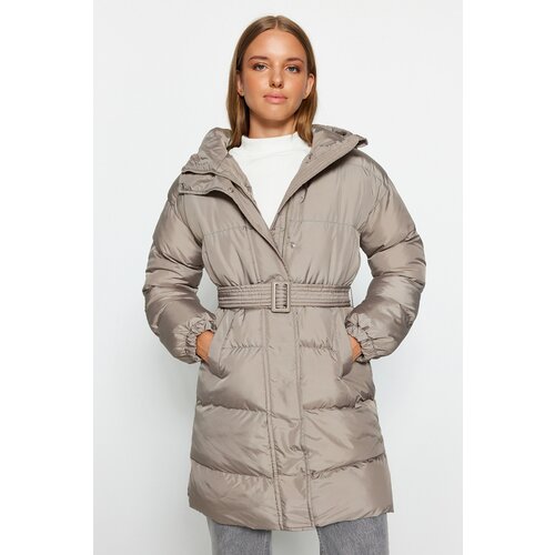 Trendyol Winter Jacket - Brown - Puffer Cene