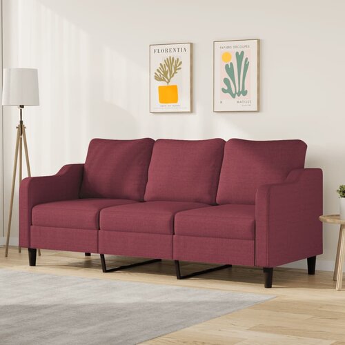 VidaXL Trosed vinsko rdeč 180 cm blago Slike