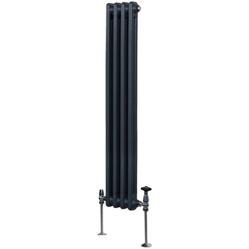 Monster tradicionalni radiator z 2 stolpcema - 1500 x 202 mm - antracitno siva, (21569798) Slike