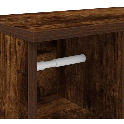 VidaXL Kupaonski ormarić s držačem za role boja hrasta 39x22x90 cm Slike
