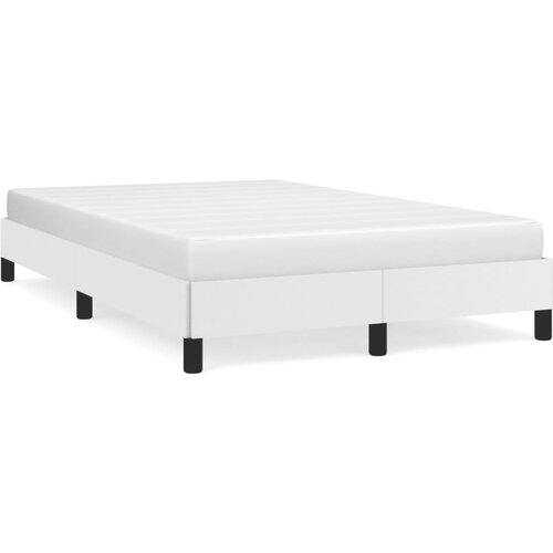 VidaXL Okvir kreveta bijeli 120 x 190 cm od umjetne kože Slike